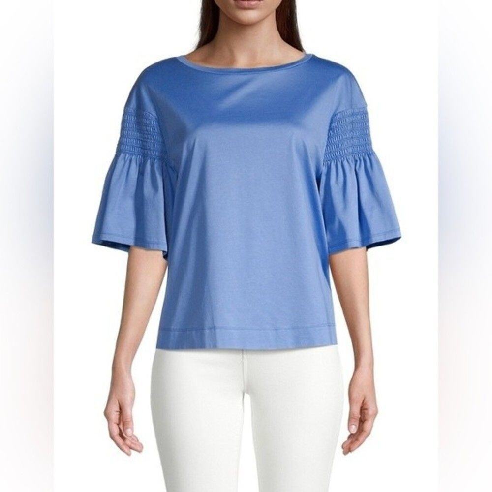 Weekend MaxMara Vanesio Cotton Poplin‎ Top New with tag Saks Fifth Avenue